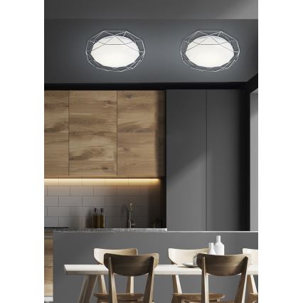 LED Ceiling light SVEN LED/24W/230V d. 43 cm shiny chrome