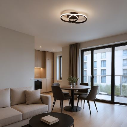 LED Ceiling Light TITANO LED/12W/230V Black