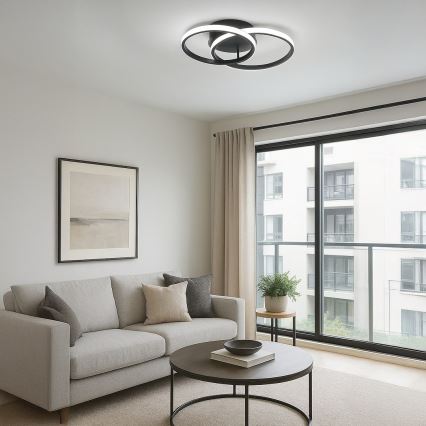 LED Ceiling Light TITANO LED/12W/230V Black