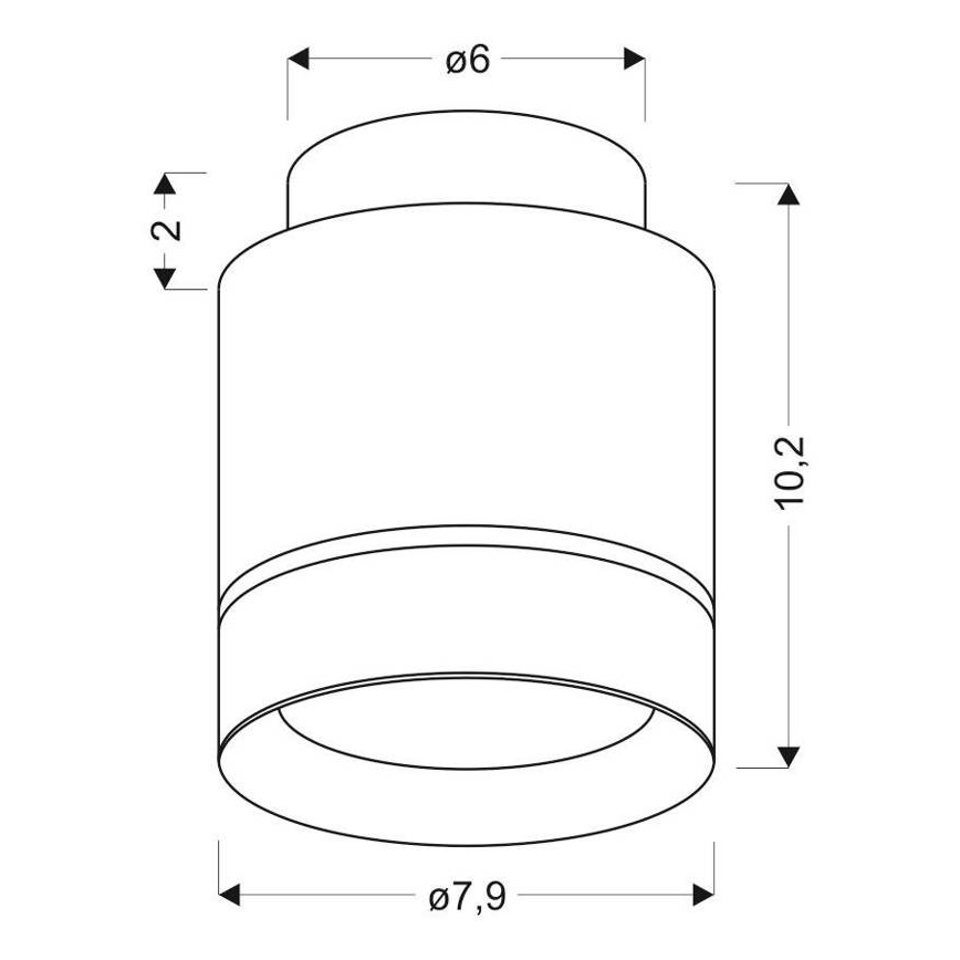 LED Ceiling light TUBA LED/12W/230V