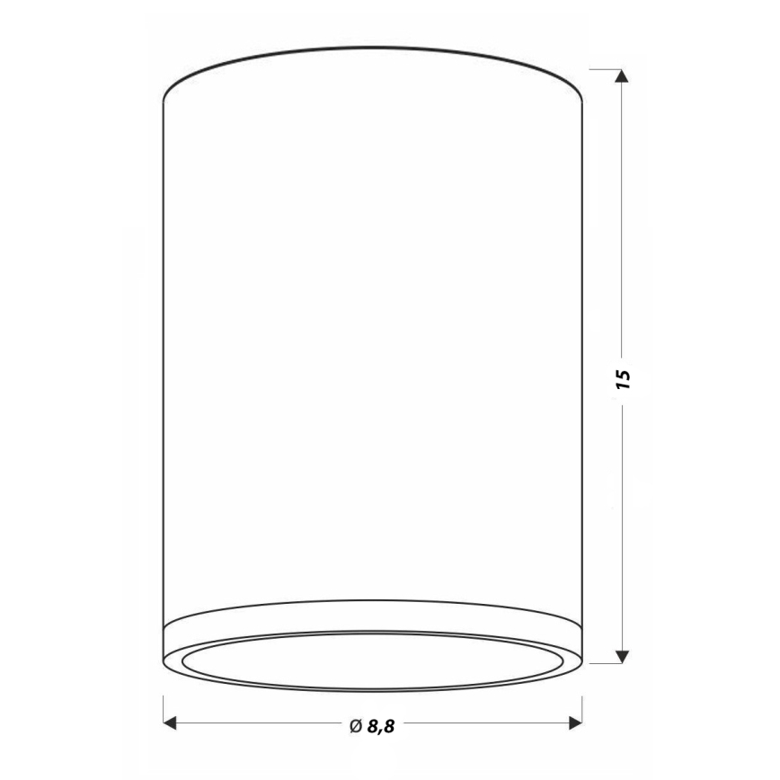 LED Ceiling light TUBA LED/9W/230V