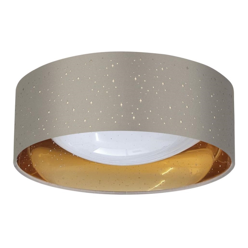 LED Ceiling light TULUZA LED/18W/230V d. 32 cm brown