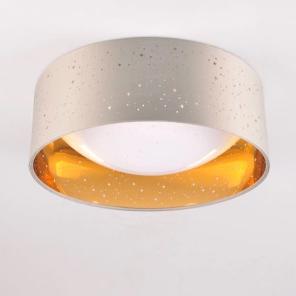 LED Ceiling light TULUZA LED/18W/230V d. 32 cm brown