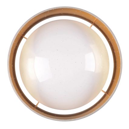 LED Ceiling light TULUZA LED/18W/230V d. 32 cm brown