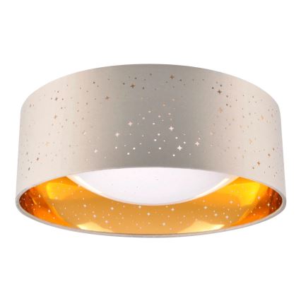 LED Ceiling light TULUZA LED/18W/230V d. 32 cm brown