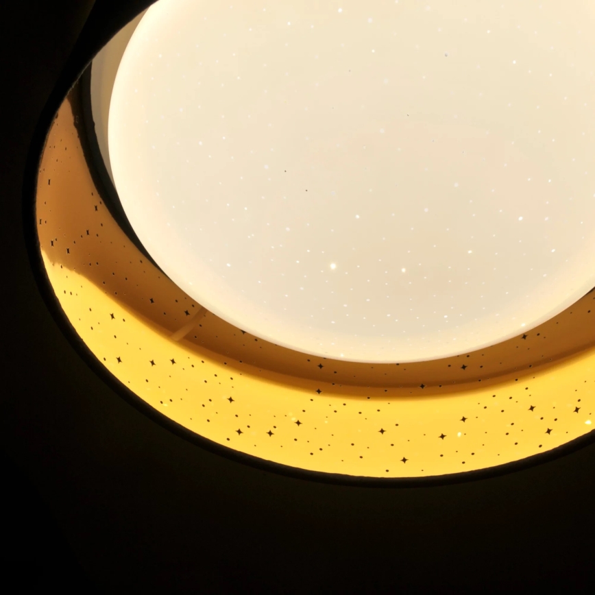 LED Ceiling light TULUZA LED/18W/230V d. 32 cm brown