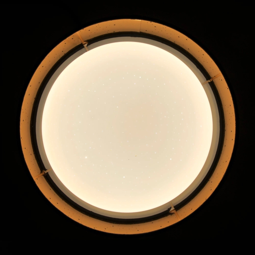 LED Ceiling light TULUZA LED/18W/230V d. 32 cm brown