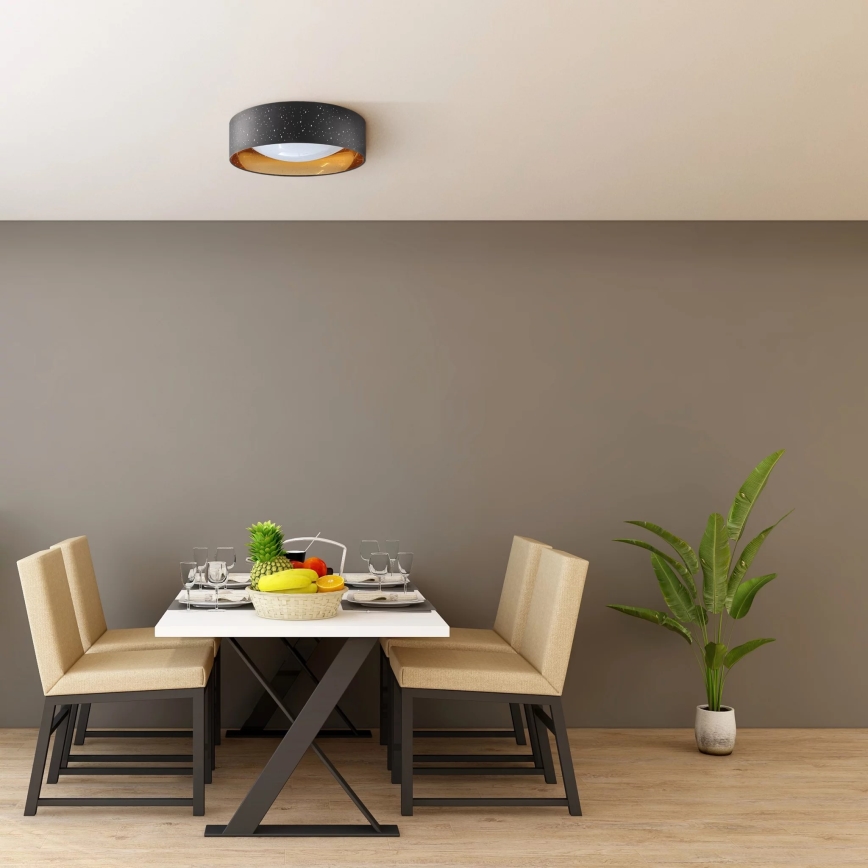 LED Ceiling light TULUZA LED/24W/230V d. 40 cm black