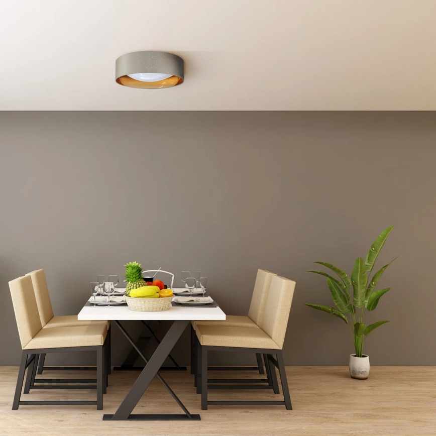 LED Ceiling light TULUZA LED/24W/230V d. 40 cm brown