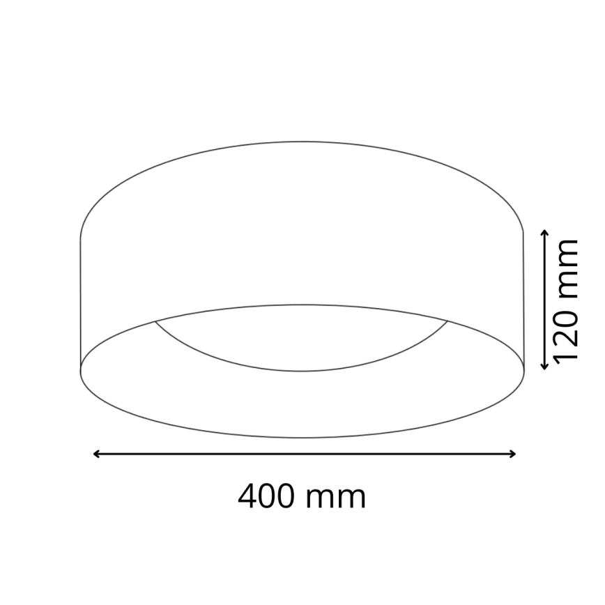 LED Ceiling light TULUZA LED/24W/230V d. 40 cm white