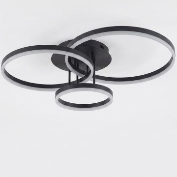 LED Ceiling Light VAASA LED/58W/230V 3000K Black