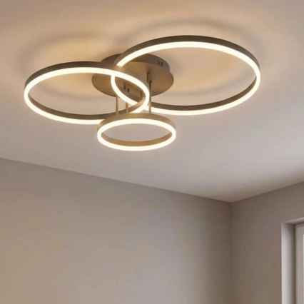 LED Ceiling Light VAASA LED/58W/230V 3000K Black