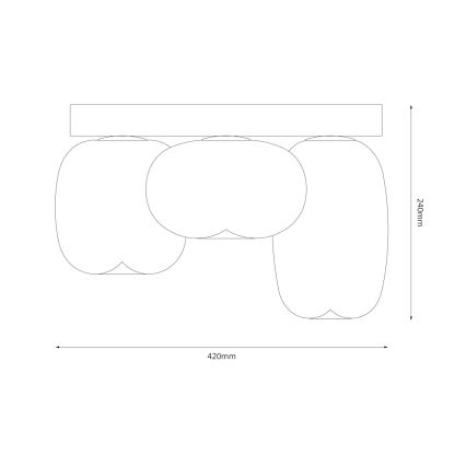 LED Ceiling light VASO LED/12W/230V d. 42 cm white