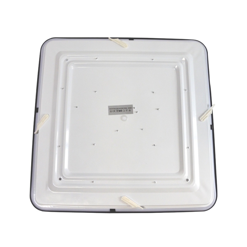 LED Ceiling light WILTON LED/24W/230V 37,5x37,5 cm black