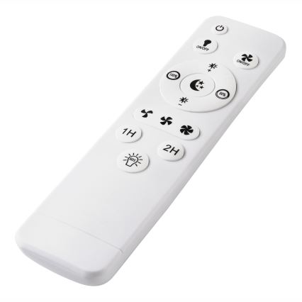 LED Dimmable ceiling light with a fan APOLLO LED/38W/230V black + remote control