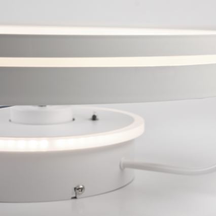 LED Dimmable ceiling light with a fan FARGO LED/37W/230V white + remote control