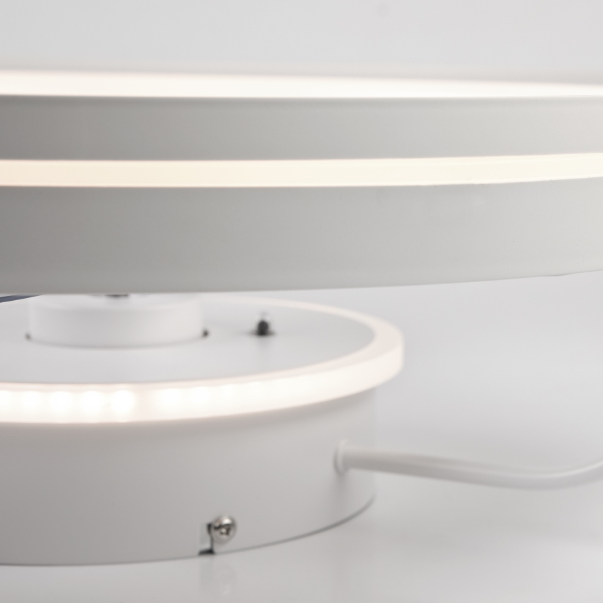 LED Dimmable ceiling light with a fan FARGO LED/37W/230V white + remote control