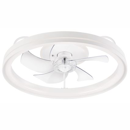 LED Dimmable ceiling light with a fan FARGO LED/37W/230V white + remote control