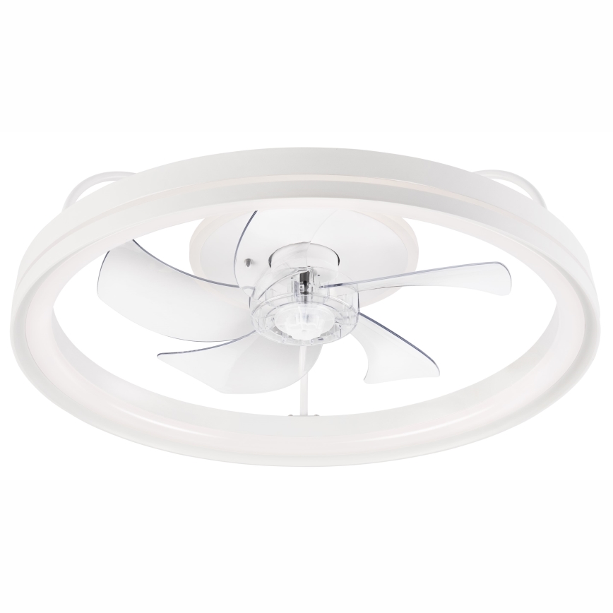 LED Dimmable ceiling light with a fan FARGO LED/37W/230V white + remote control