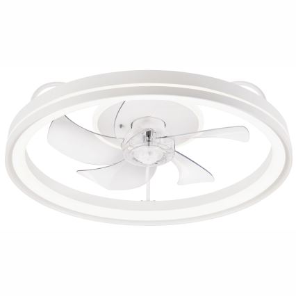 LED Dimmable ceiling light with a fan FARGO LED/37W/230V white + remote control