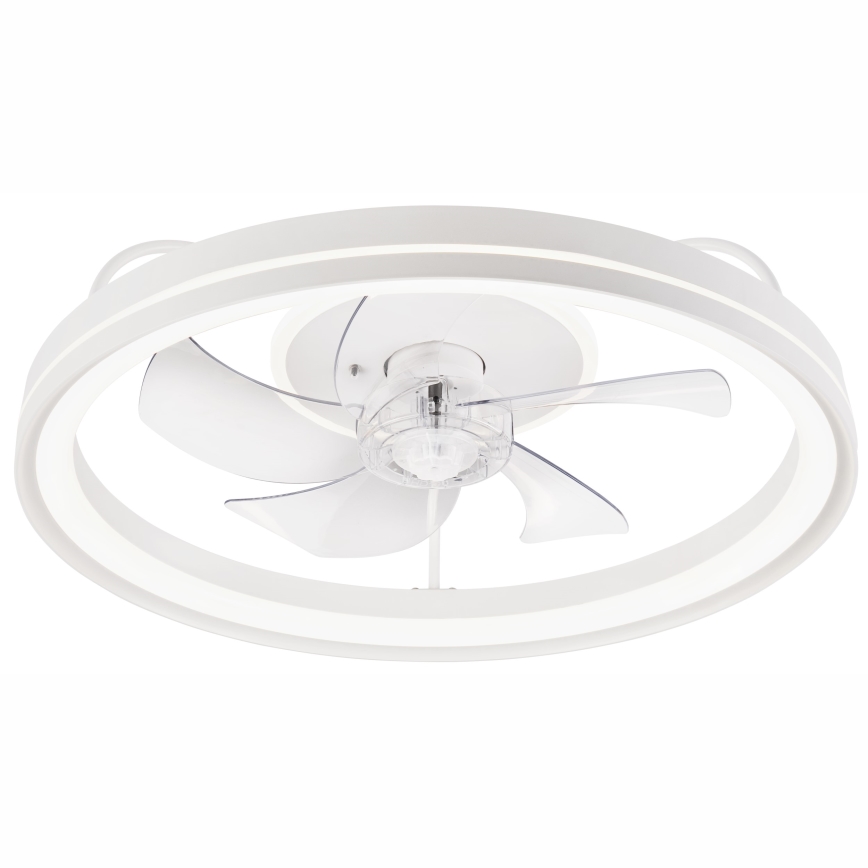LED Dimmable ceiling light with a fan FARGO LED/37W/230V white + remote control