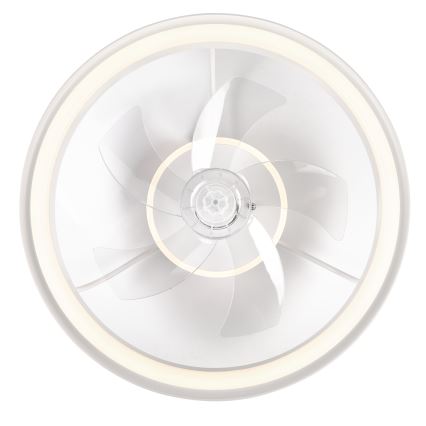 LED Dimmable ceiling light with a fan FARGO LED/37W/230V white + remote control