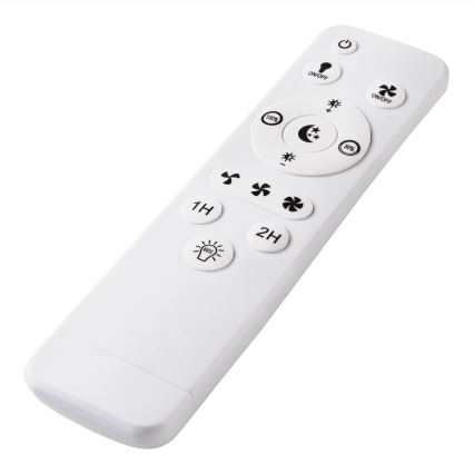 LED Dimmable ceiling light with a fan FARGO LED/37W/230V white + remote control