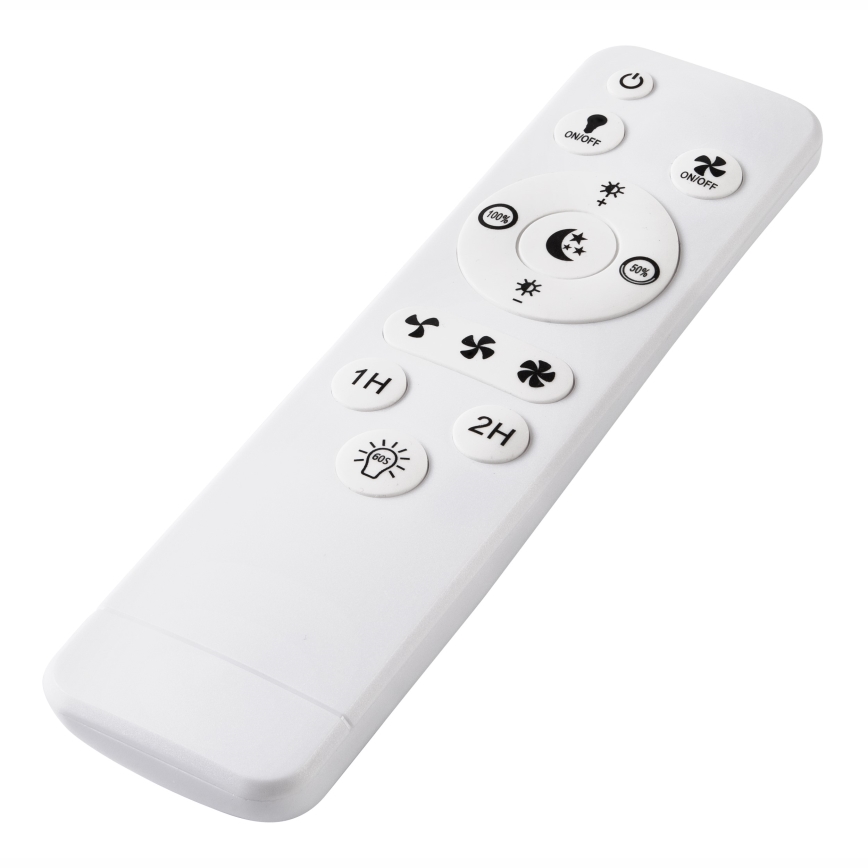 LED Dimmable ceiling light with a fan FARGO LED/37W/230V white + remote control