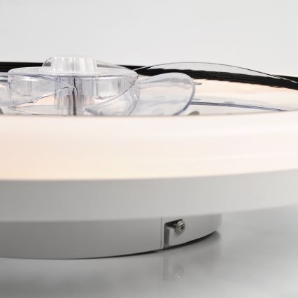 LED Dimmable ceiling light with a fan GEMMA LED/37W/230V white + remote control