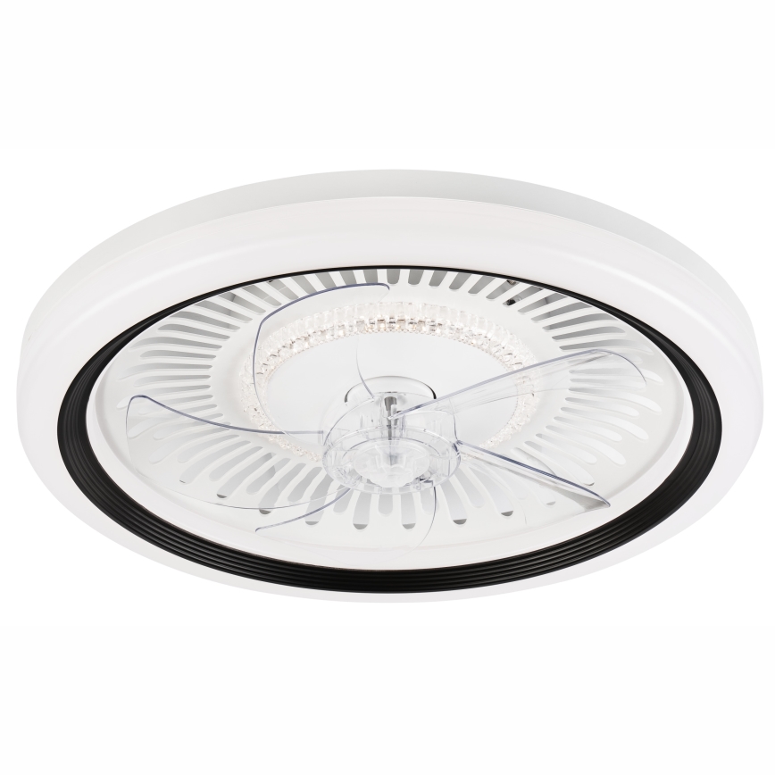 LED Dimmable ceiling light with a fan GEMMA LED/37W/230V white + remote control