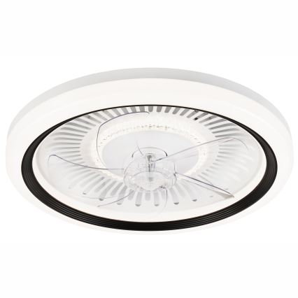 LED Dimmable ceiling light with a fan GEMMA LED/37W/230V white + remote control