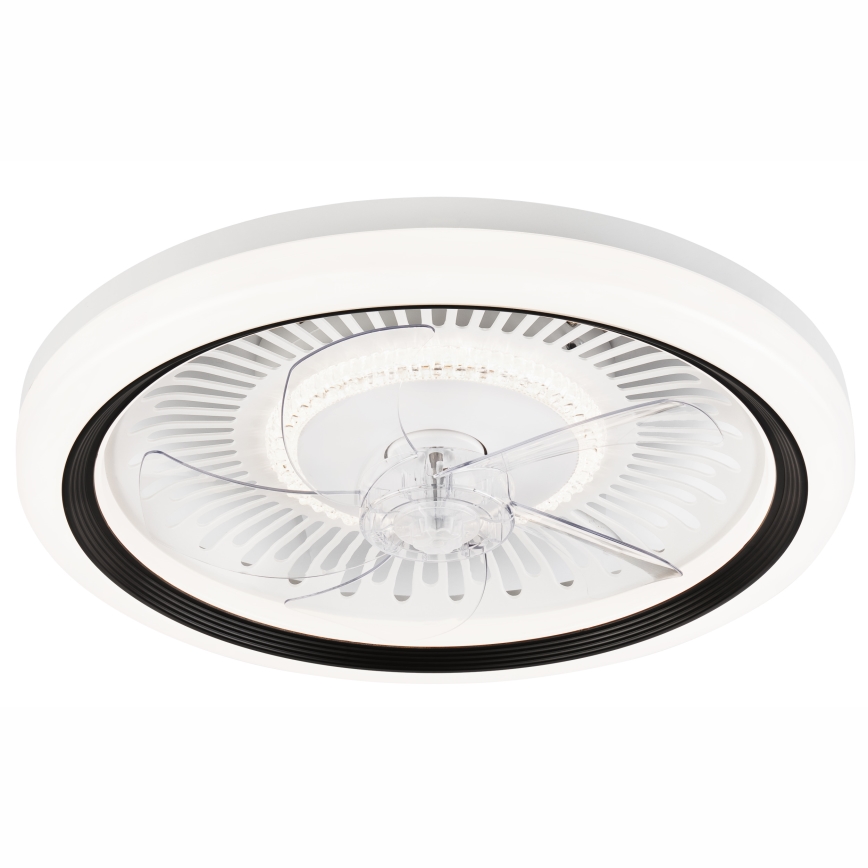 LED Dimmable ceiling light with a fan GEMMA LED/37W/230V white + remote control