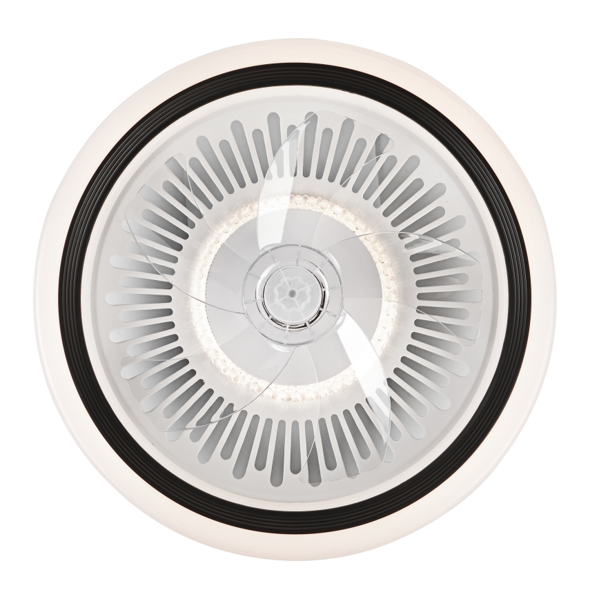 LED Dimmable ceiling light with a fan GEMMA LED/37W/230V white + remote control