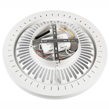LED Dimmable ceiling light with a fan GEMMA LED/37W/230V white + remote control