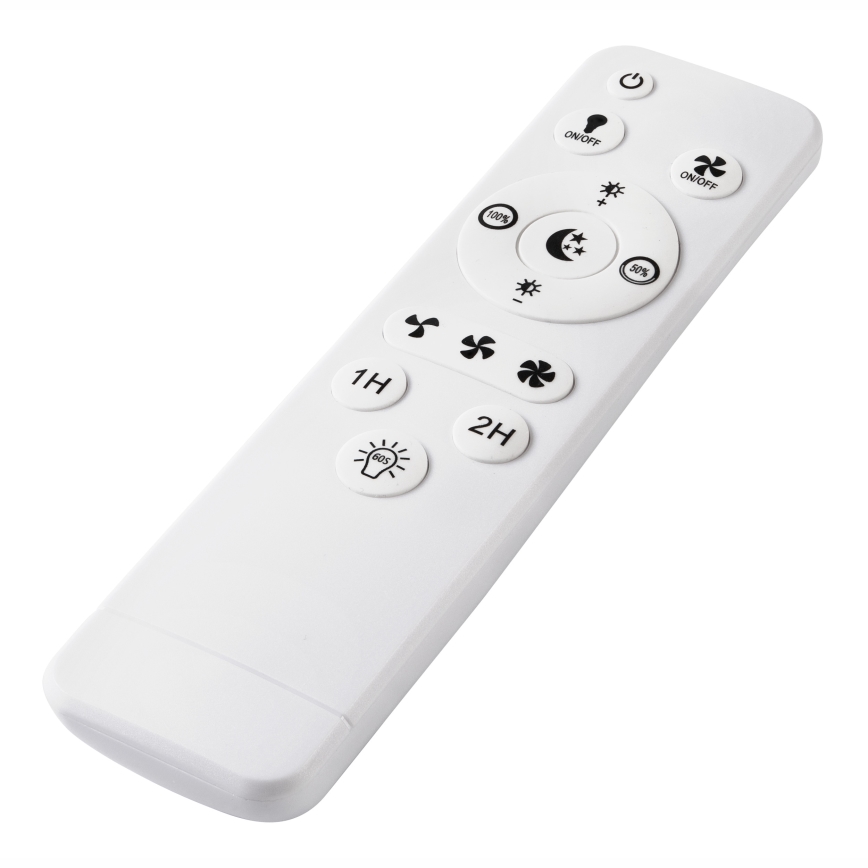 LED Dimmable ceiling light with a fan GEMMA LED/37W/230V white + remote control