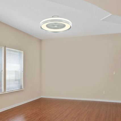 LED Ceiling light with a fan LED/45W/230V 3000/4000/6500K grey + remote control
