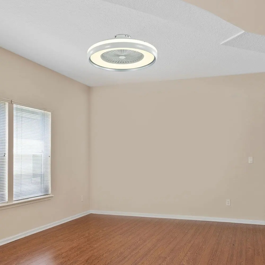 LED Ceiling light with a fan LED/45W/230V 3000/4000/6500K grey + remote control