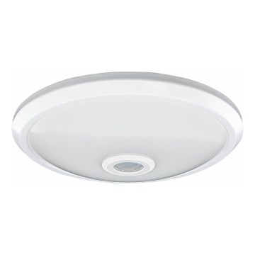 LED ceiling light with motion and dusk sensor, 12W/230V, diameter 29 cm, white