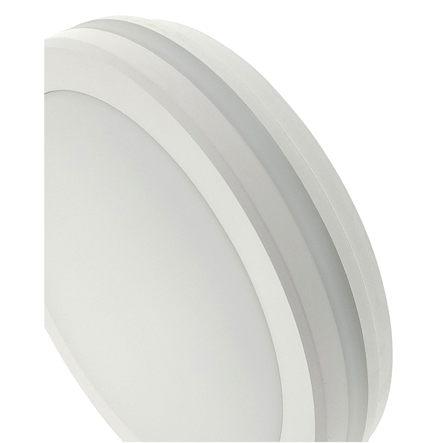 LED Bathroom Ceiling Light with Motion Sensor, 20W/230V, Selectable 3000/4000/6500K, Ø 23 cm, IP54, White