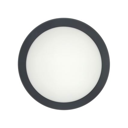 LED ceiling light with motion sensor LED/20W/230V 3000/4000/6500K Ø 230 cm IP54 anthracite