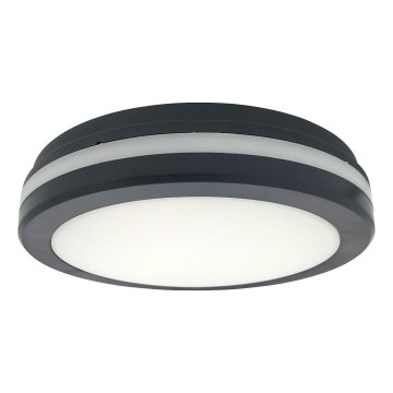 LED ceiling light with motion sensor LED/20W/230V 3000/4000/6500K Ø 230 cm IP54 anthracite