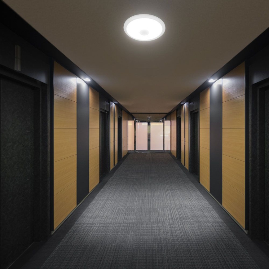 LED Ceiling light with sensor SAMSUNG CHIP LED/12W/230V 3000/4000/6000K d. 29 cm white