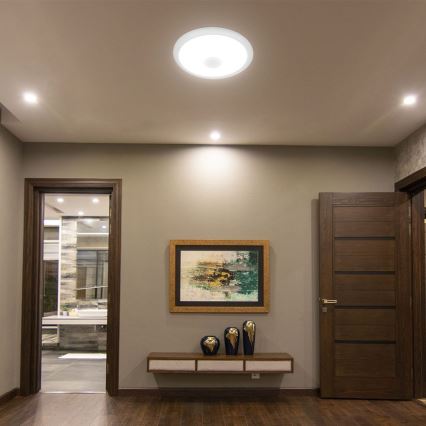 LED Ceiling light with sensor SAMSUNG CHIP LED/12W/230V 3000/4000/6000K d. 29 cm white