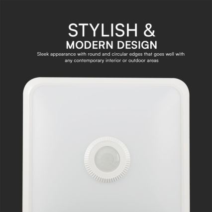 LED Ceiling light with sensor SAMSUNG CHIP LED/12W/230V 3000/4000/6000K white