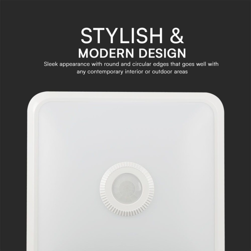 LED Ceiling light with sensor SAMSUNG CHIP LED/12W/230V 3000/4000/6000K white
