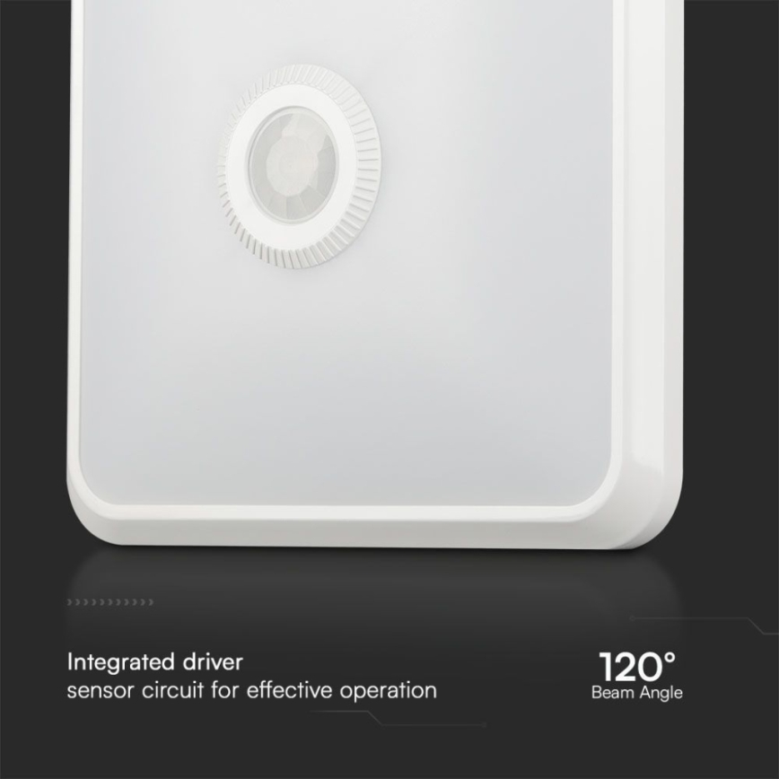 LED Ceiling light with sensor SAMSUNG CHIP LED/12W/230V 3000/4000/6000K white