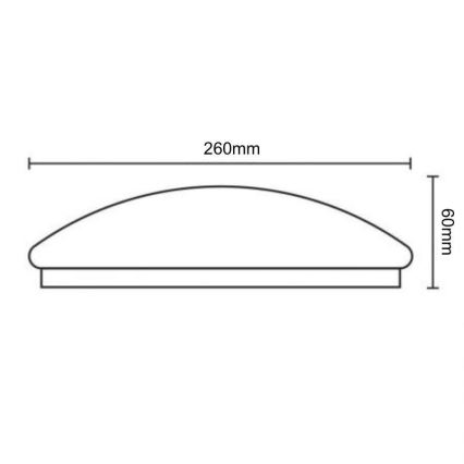 LED Ceiling light with sensor OPAL LED/12W/230V 4000K