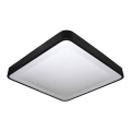 LED Ceiling light with sensor WILTON LED/24W/230V 37,5x37,5 cm black