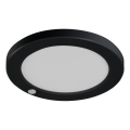 LED Ceiling/recessed light with motion sensor 2in1 ERGA LED/17W/230V 3000/4000/6500K black