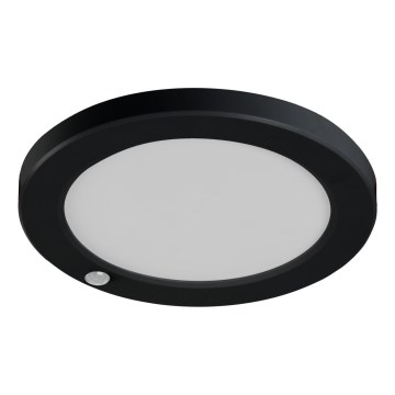 LED Ceiling/recessed light with motion sensor 2in1 ERGA LED/17W/230V 3000/4000/6500K black